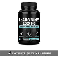 L Arginine 3000mg Capsules - 120 Capsules Nitric Oxide Supplement for Sport, Muscle and Energy - L-Arginine Nitric Oxide Booster