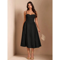 【New style】 BAE Elegant Women Long Tulle Dress, Suitable For Casual Date, Outing, Nightclub Party, Autumn Season, Summer Dresse