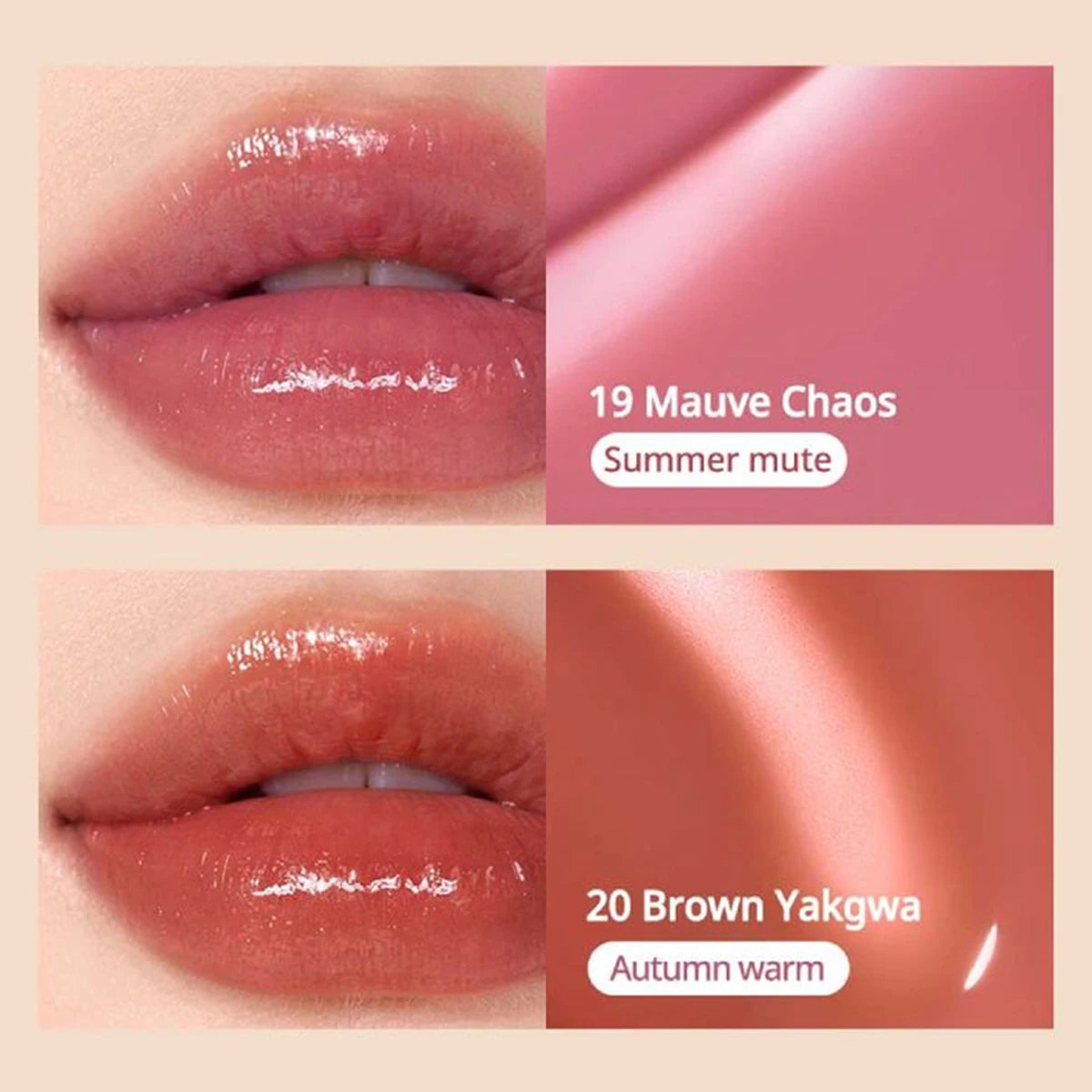 PERIPERA INK MOOD GLOWY TINT,Non-Sticky&Vivid Color,High-Shine Formula,Lightweight&Smudge-Proof,Korean Cosmetic,Korean Makeup