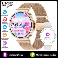 New Luxury Diamond Smart Watch Women Bluetooth Call Smartwatch Heart Rate Health Monitor Smartwatches Waterproof Bracelet Ladies