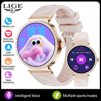 New Luxury Diamond Smart Watch Women Bluetooth Call Smartwatch Heart Rate Health Monitor Smartwatches Waterproof Bracelet Ladies