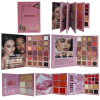 Book-Style 78-Color Makeup Palette - Shimmer & Matte Eye Shadows, Highlighter & Contour, All-in-One Professional Kit