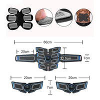 EMS Abdominal Muscle Trainer Portable Massager Electronic Training Belt Exercise Fitness Equipment Toning Arm Back Body Massager