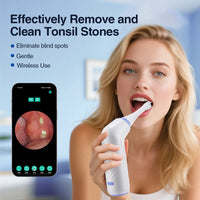 Visible Electric Tonsil Stone Remover Tool Visible Tonsil Stone Removal Kit 3 Suction Modes Tonsil Stone Removal Oral Care