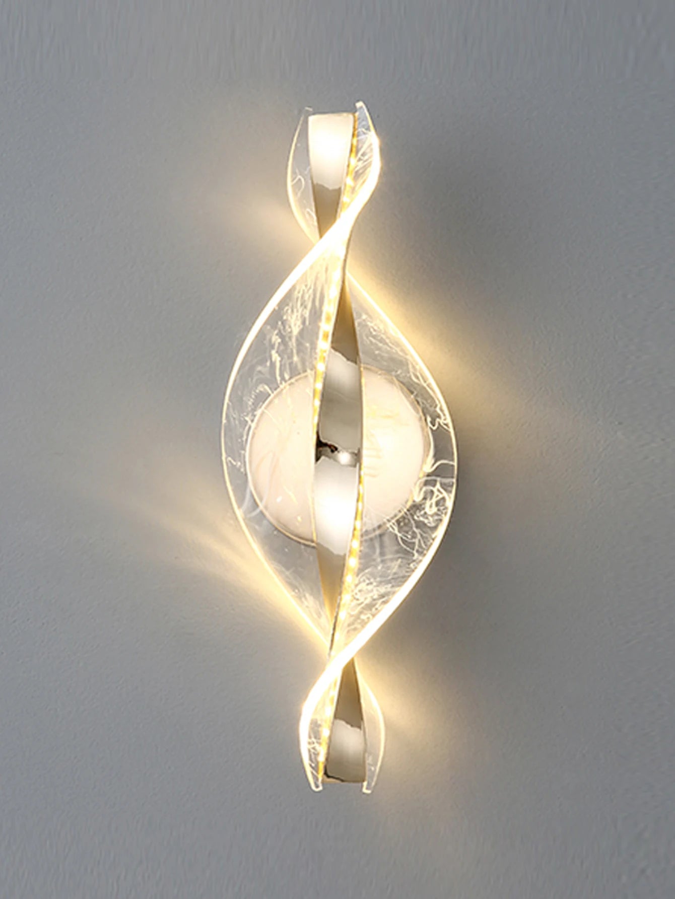 1pc/2pc modern gold/black LED acrylic wall sconce for lustre living room back wall, bedroom bedside home decor lighting.