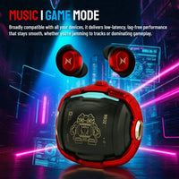 ZOMBIES CAT Bluetooth 5.4 Sports Earbuds Mini Invisible in-Ear TWS Wireless Earphone Clear Call Headphone with Sport Lanyard