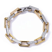 2024 Fashion High Luxury Bamboo Bracelet for Men and Women, Non-fading Titanium Steel Zircon Hip-hop Jewelry Accessories