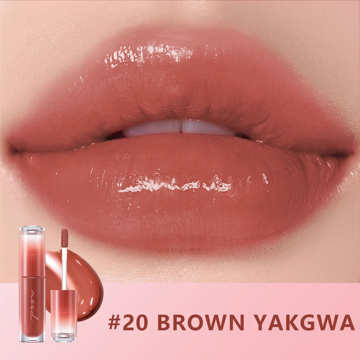 PERIPERA INK MOOD GLOWY TINT,Non-Sticky&Vivid Color,High-Shine Formula,Lightweight&Smudge-Proof,Korean Cosmetic,Korean Makeup