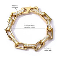 2024 Fashion High Luxury Bamboo Bracelet for Men and Women, Non-fading Titanium Steel Zircon Hip-hop Jewelry Accessories