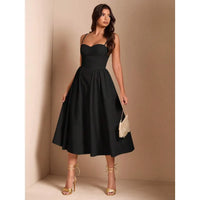 【New style】 BAE Elegant Women Long Tulle Dress, Suitable For Casual Date, Outing, Nightclub Party, Autumn Season, Summer Dresse