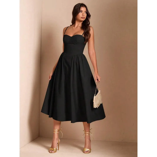 【New style】 BAE Elegant Women Long Tulle Dress, Suitable For Casual Date, Outing, Nightclub Party, Autumn Season, Summer Dresse