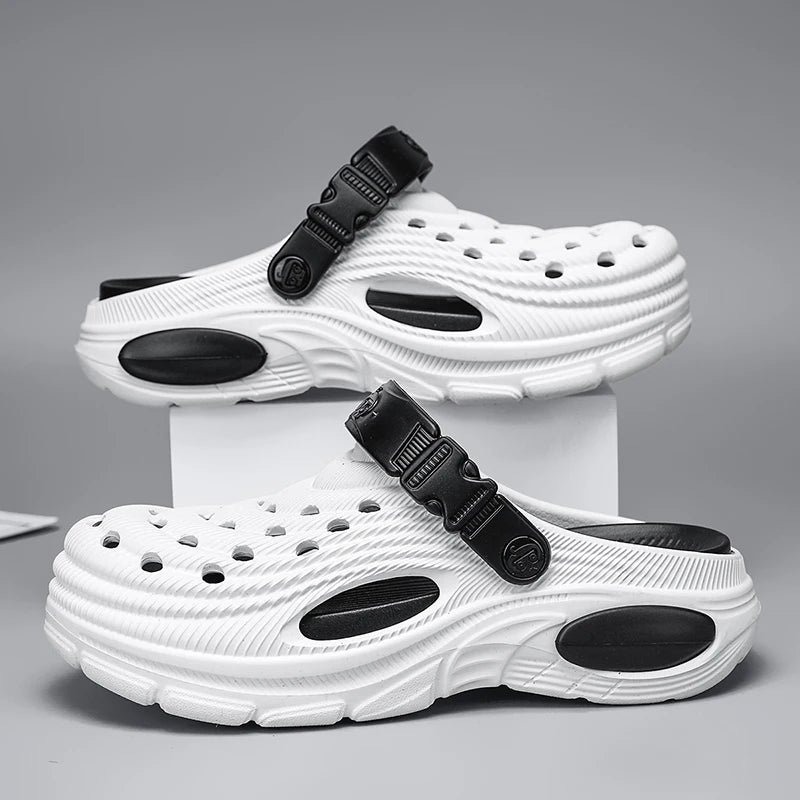 Plus Size47 48 Men Clogs Sandals Summer Outdoor Garden Clogs Hole Shoes Male Casual Shoes Water Shoes Comfort Home Soft Slippers