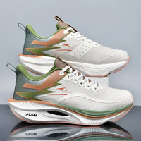 Marathon Men Sports Running Shoes Carbon Board Air Cushion Breathable Lightweight Women's Comfortable Athletic Nonskid Sneakers