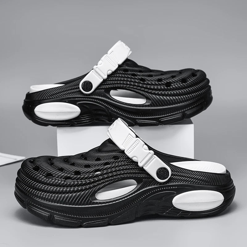 Plus Size47 48 Men Clogs Sandals Summer Outdoor Garden Clogs Hole Shoes Male Casual Shoes Water Shoes Comfort Home Soft Slippers